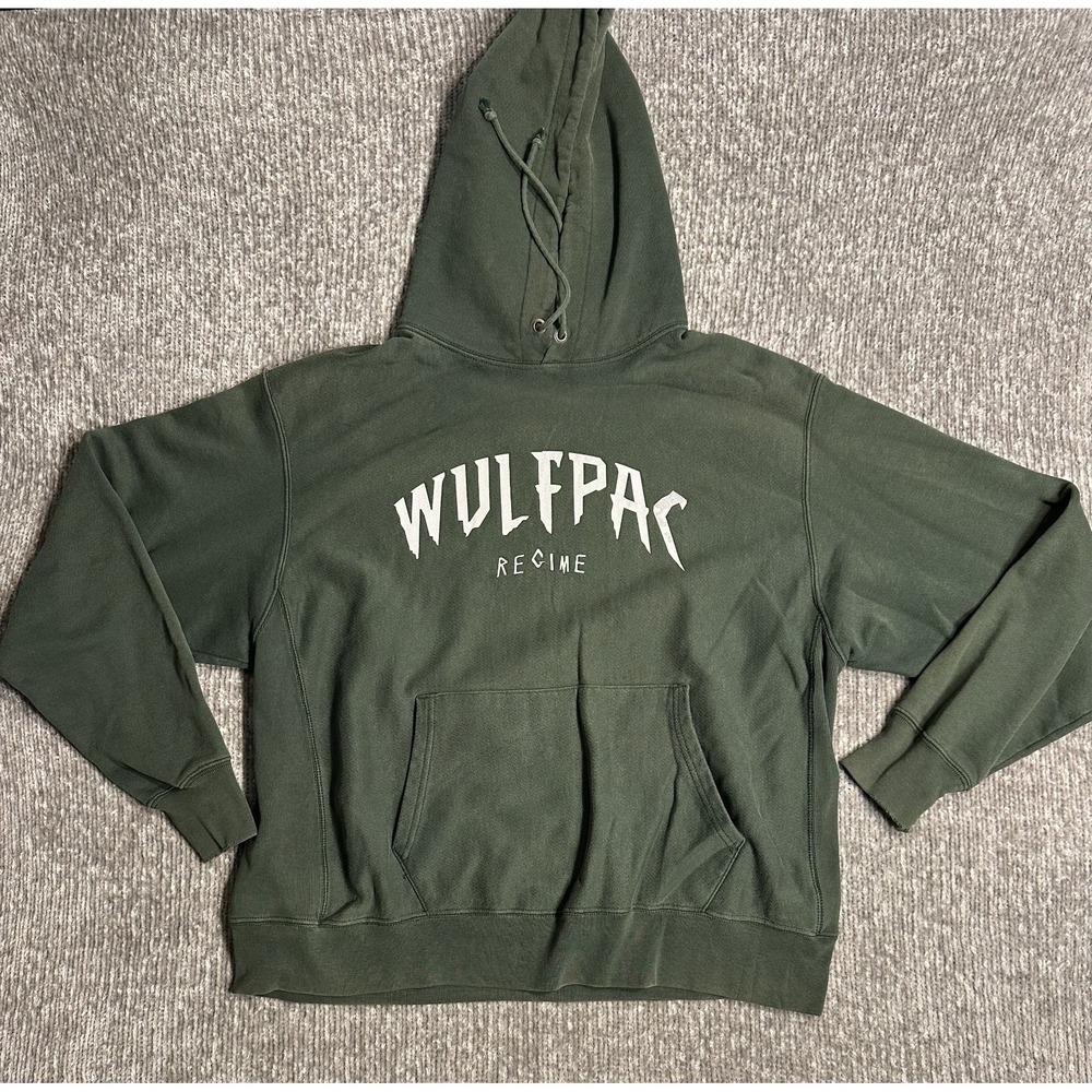 Champion Men's Reverse Weave Hoodie Wulfpac Regime Pullover Sweatshirt XL